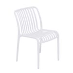 VESTIAMO CASA GIARDINO - Sedia da giardino in Polipropilene Bianca - h79x42x42 cm