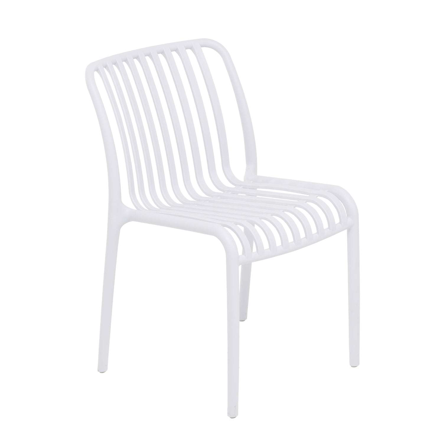 685704-01.jpg VESTIAMO CASA GIARDINO - Sedia da giardino in Polipropilene Bianca - h79x42x42 cm - immagine 1