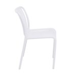 VESTIAMO CASA GIARDINO - Sedia da giardino in Polipropilene Bianca - h79x42x42 cm - immagine 3