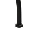 VESTIAMO CASA GIARDINO - Set giardino Bistrot tavolo rotondo 60 cm e 2 sedie in metallo Nero e Top in ceramica Effetto Marmo Grigio - immagine 4