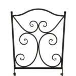 VESTIAMO CASA GIARDINO - Set giardino Bistrot tavolo rotondo 60 cm e 2 sedie in metallo Nero e Top in ceramica Effetto Marmo Grigio - immagine 6