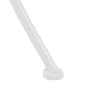 VESTIAMO CASA GIARDINO - Set giardino Bistrot tavolo rotondo 60 cm e 2 sedie in metallo Bianco e Top in ceramica Effetto Marmo Bianco - immagine 5