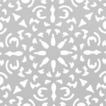 VESTIAMO CASA GIARDINO - Set giardino Bistrot Tavolo rotondo 60 cm e 2 sedie richiudibili in metallo Bianco Design Liberty - immagine 6