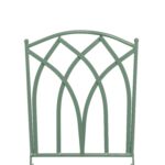VESTIAMO CASA GIARDINO - Set giardino Bistrot Tavolo rotondo 60 cm e 2 sedie pieghevoli in metallo Verde Design Liberty - immagine 5