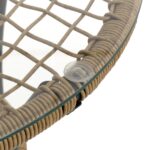 VESTIAMO CASA GIARDINO - Set da giardino Tavolo con 2 Sedie in Metallo e Rattan - immagine 4