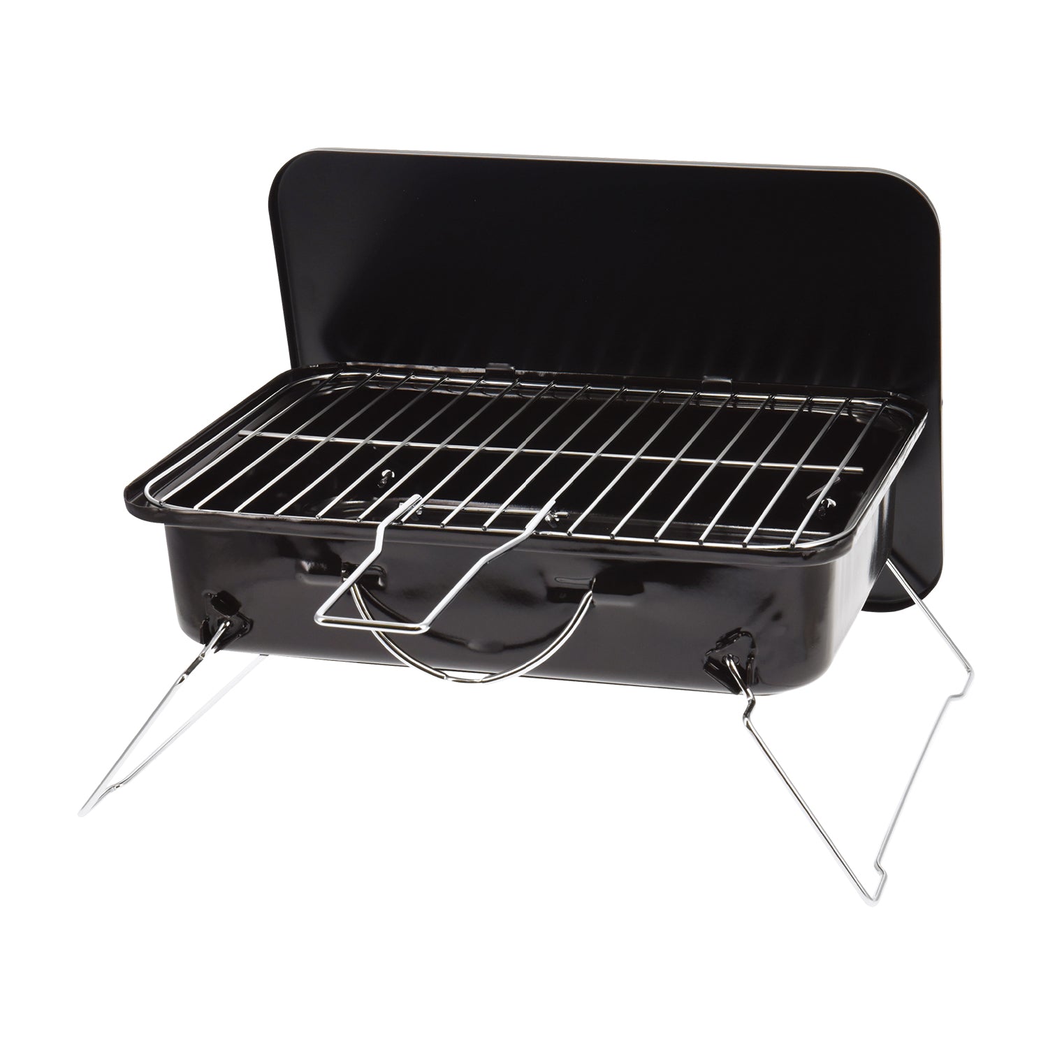 727383.jpg GUSTO CASA - Barbecue Richiudibile Nero h17x40x27 cm - immagine 1