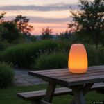 DICTROLUX - Lampada Solare Led Multicolor da esterno con Maniglia MooNy - h41 cm diametro 23 cm - immagine 4