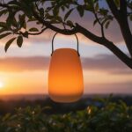 DICTROLUX - Lampada Solare Led Multicolor da esterno con Maniglia MooNy - h41 cm diametro 23 cm - immagine 2