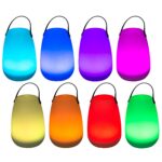 DICTROLUX - Lampada Solare Led Multicolor da esterno con Maniglia MooNy - h41 cm diametro 23 cm - immagine 3