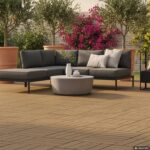 VESTIAMO CASA GIARDINO - Set 6 Mattonelle da Esterno in WPC a Incastro Marroni 29&times;29 cm - immagine 2