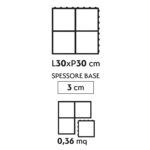 VESTIAMO CASA GIARDINO - Set 4 Mattonelle Prato da Esterno in Polietilene a Incastro 30×30 cm - immagine 4