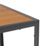 VESTIAMO CASA GIARDINO - Set da giardino 7 pezzi Tavolo con 6 Sedie struttura in Acciaio Antracite, braccioli e Top in Polywood - immagine 3