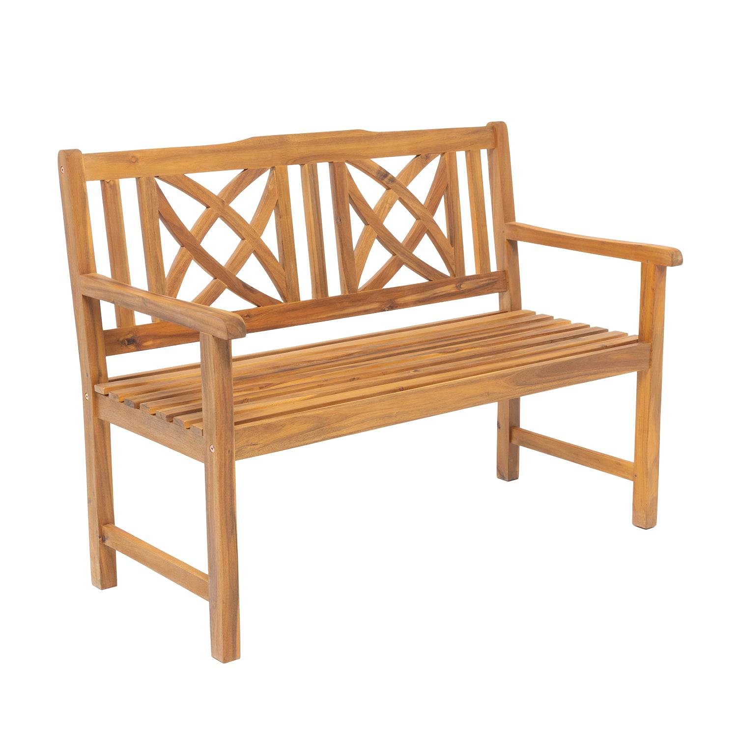 755213-01.jpg VESTIAMO CASA GIARDINO - Panchina da Giardino in Legno di Acacia - h91x120x62 cm - immagine 1