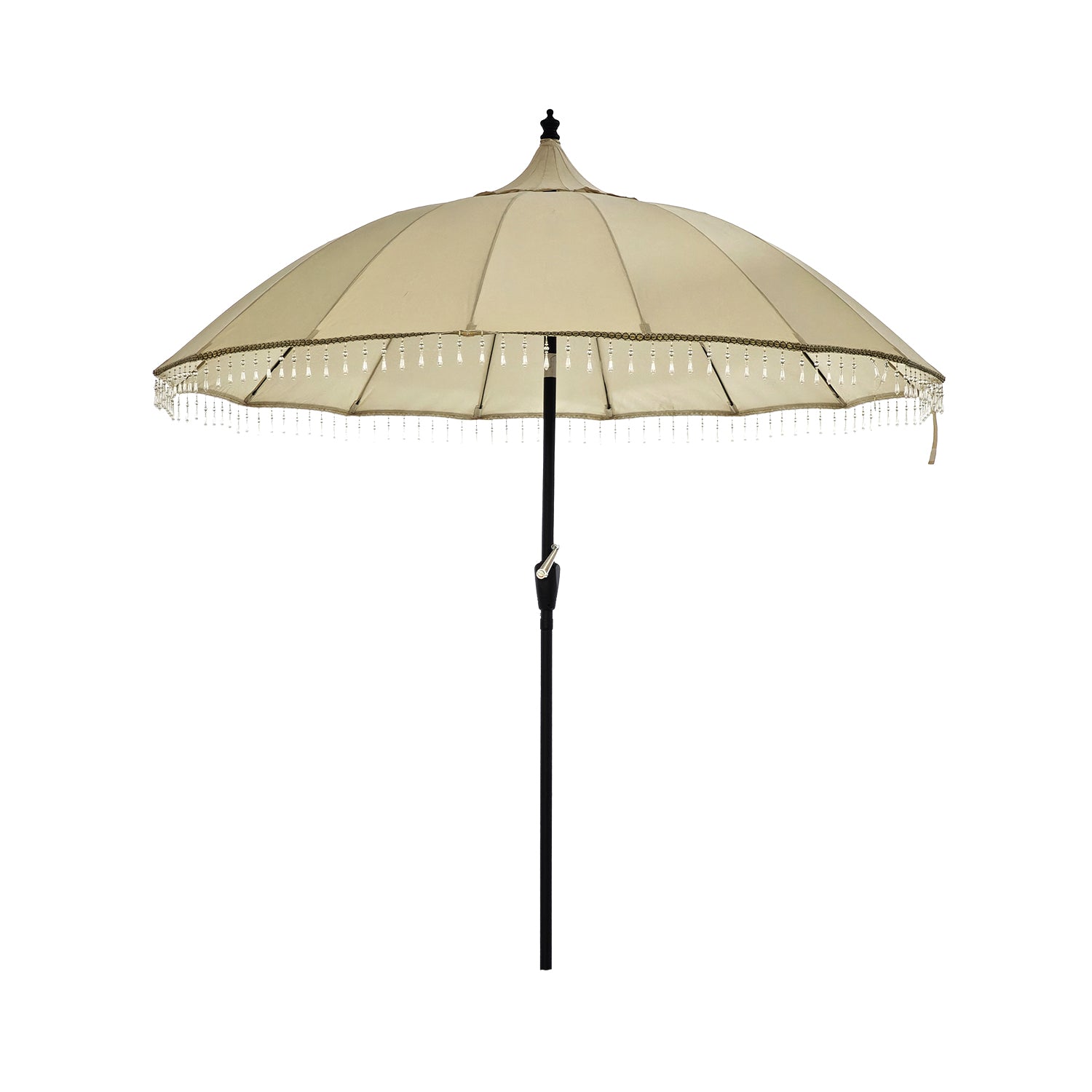 779825-01.jpg VESTIAMO CASA MARE - Ombrellone Mare Pagoda con Snodo e Manovella h290 cm diametro 270 cm - immagine 1