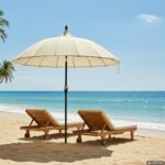VESTIAMO CASA MARE - Ombrellone Mare Pagoda con Snodo e Manovella h290 cm diametro 270 cm - immagine 2