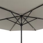 VESTIAMO CASA GIARDINO - Set Tavolo da Giardino 6 Sedie con Ombrellone Grigio - immagine 4