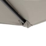 VESTIAMO CASA GIARDINO - Set Tavolo da Giardino 6 Sedie con Ombrellone Grigio - immagine 5
