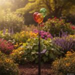 DICTROLUX - Lampada Solare LED Decorativa con Palloncini Colorati Luce Calda h66 cm - immagine 2