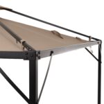 VESTIAMO CASA GIARDINO - Gazebo da giardino Richiudibile in Acciaio Antracite con Telo in Poliestere Écru 3x3 metri - immagine 4