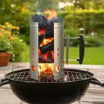 GUSTO CASA - Starter per Barbecue in Acciaio Zincato h27,5 cm diametro 17 cm - Accensione Rapida Carboni - immagine 2