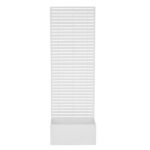 VESTIAMO CASA GIARDINO - Fioriera Rettangolare con Separé Decorativo Bianca - h180x60x33 cm