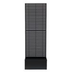 VESTIAMO CASA GIARDINO - Fioriera Rettangolare con Separé Decorativo Nera - h180x60x33 cm
