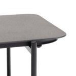VESTIAMO CASA GIARDINO - Set da giardino 4 pezzi con Struttura in Acciaio Antracite, top in vetro e cuscini Grigio Chiaro - immagine 3