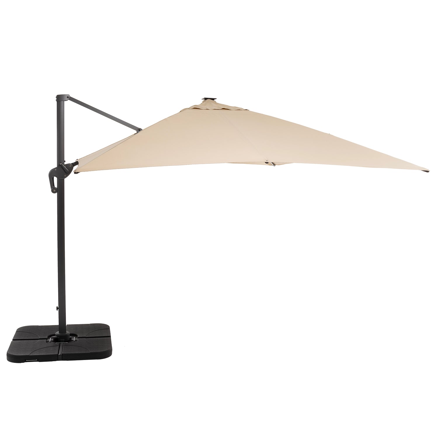 796400_1.jpg VESTIAMO CASA GIARDINO - Ombrellone da giardino con LED e Pannello Solare Ècru 3x4 metri - immagine 1