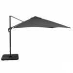 VESTIAMO CASA GIARDINO - Ombrellone da giardino con LED e Pannello Solare Grigio 3x4 metri