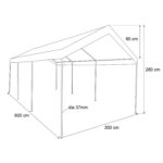 VESTIAMO CASA GIARDINO - Gazebo da Giardino Bianco 3x6 metri - immagine 7