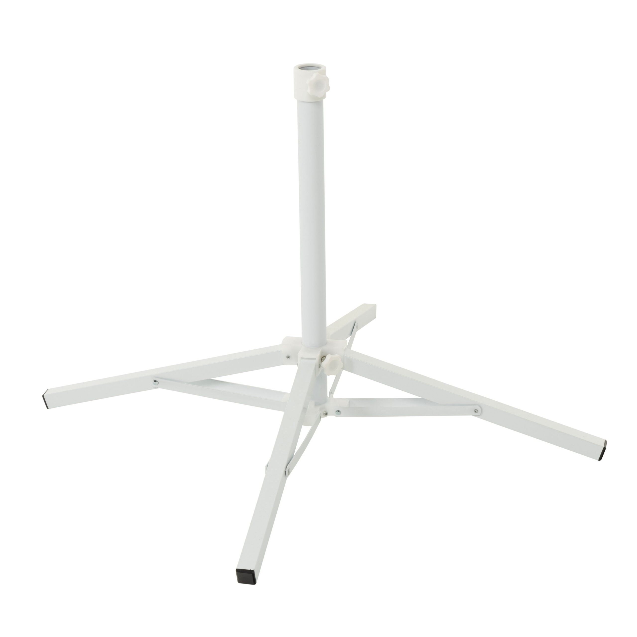 796579_1.jpg VESTIAMO CASA GIARDINO - Base Ombrellone in acciaio Richiudibile Bianco - immagine 1