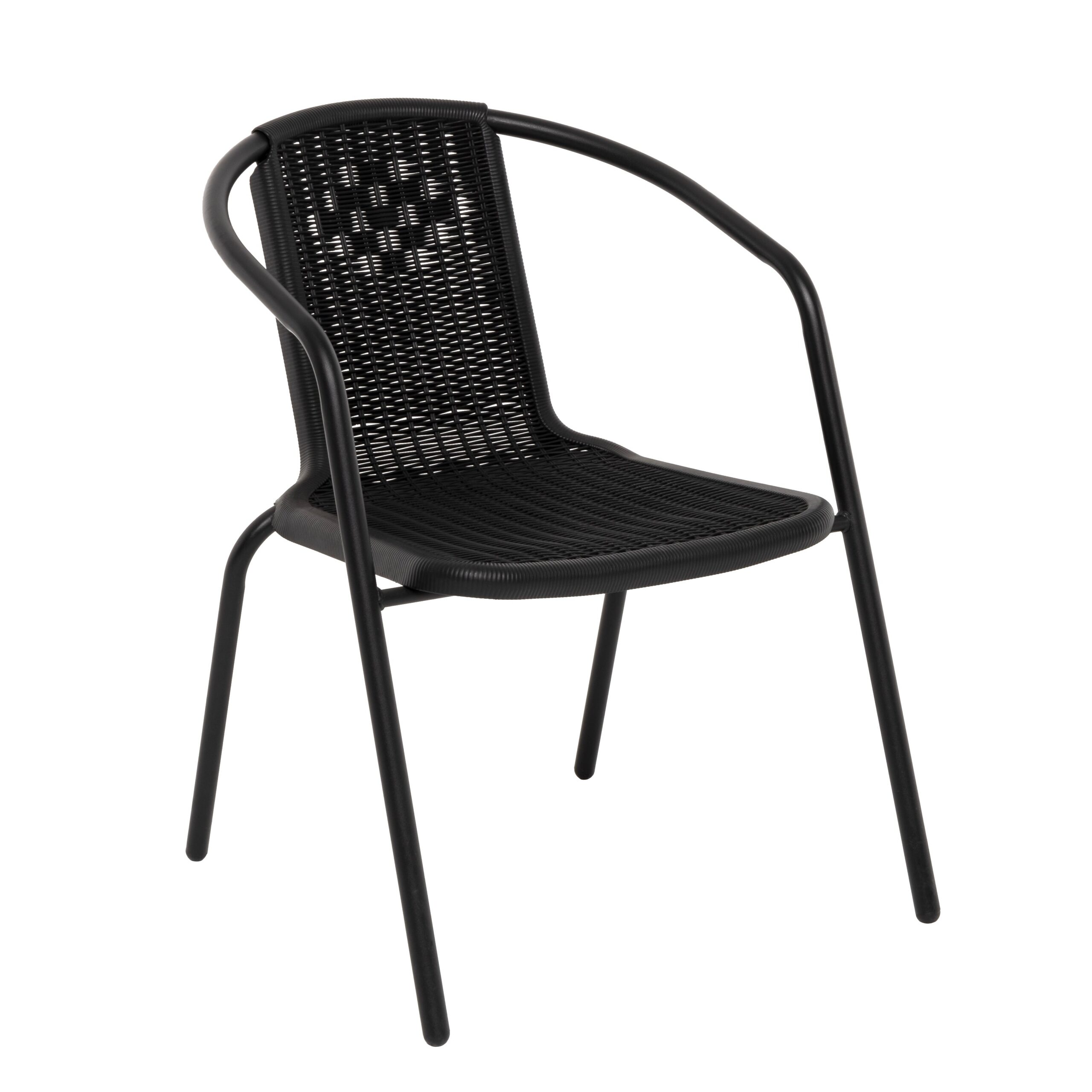797003_1.jpg VESTIAMO CASA GIARDINO - Sedia da giardino in acciaio Nero - h72x59x55 cm - immagine 1