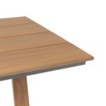 VESTIAMO CASA GIARDINO - Set da giardino 7 pezzi Tavolo con 6 Sedie struttura in Acciaio Effetto Legno e Top in Polywood - immagine 3