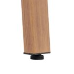 VESTIAMO CASA GIARDINO - Set da giardino 7 pezzi Tavolo con 6 Sedie struttura in Acciaio Effetto Legno e Top in Polywood - immagine 4