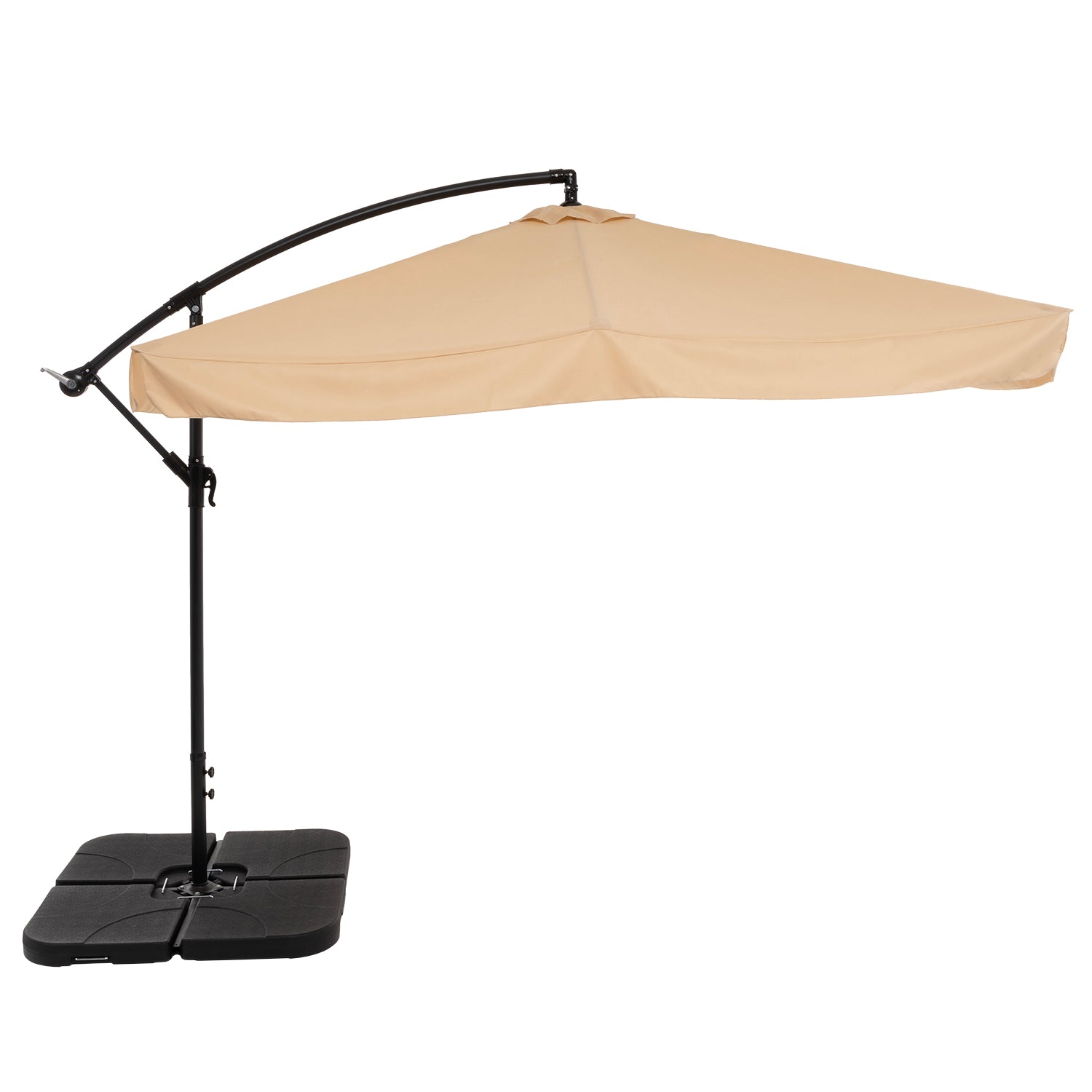 797408-01.jpg VESTIAMO CASA GIARDINO - Ombrellone Quadrato con carrucola Camel - h250x250x250 cm - immagine 1