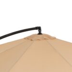 VESTIAMO CASA GIARDINO - Ombrellone Quadrato con carrucola Camel - h250x250x250 cm - immagine 3