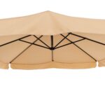 VESTIAMO CASA GIARDINO - Ombrellone Quadrato con carrucola Camel - h250x250x250 cm - immagine 4