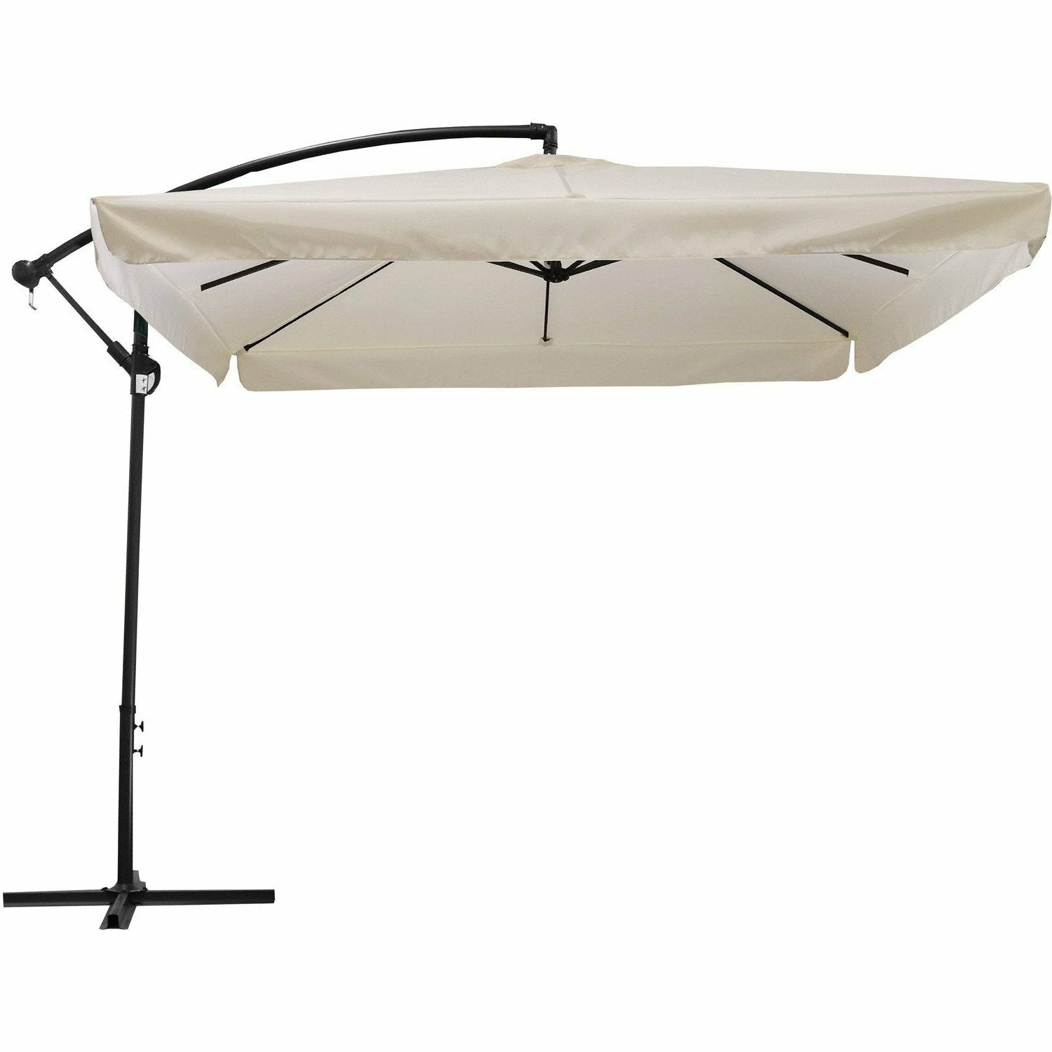 797412.jpg VESTIAMO CASA GIARDINO - Ombrellone Quadrato con carrucola Ècru - h250x250x250 cm - immagine 1