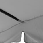 VESTIAMO CASA GIARDINO - Ombrellone a Lampada con flap telo grigio 3x4 metri - immagine 8