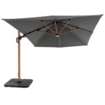 VESTIAMO CASA GIARDINO - Ombrellone da giardino con LED e Pannello Solare Grigio 3x4 metri - immagine 2