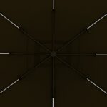 VESTIAMO CASA GIARDINO - Ombrellone da giardino con LED e Pannello Solare Grigio 3x4 metri - immagine 7