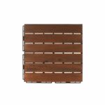VESTIAMO CASA GIARDINO - Set 6 mattonelle in legno di Acacia Scuro 30x30cm
