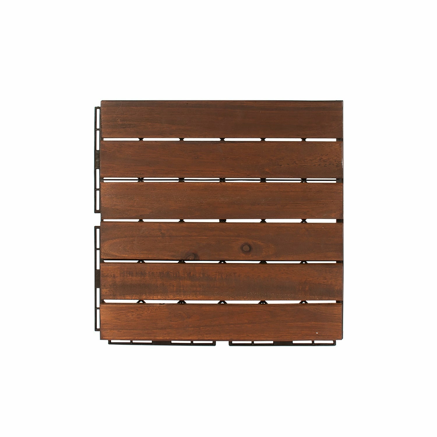 797702.jpg VESTIAMO CASA GIARDINO - Set 6 mattonelle in legno di Acacia Scuro 30x30cm - immagine 1
