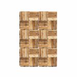 VESTIAMO CASA GIARDINO - Set 6 mattonelle in legno di Acacia Naturale 30x30cm - immagine 3