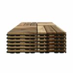 VESTIAMO CASA GIARDINO - Set 6 mattonelle in legno di Acacia Naturale 30x30cm - immagine 2