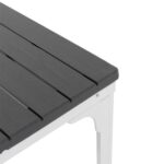 VESTIAMO CASA GIARDINO - Tavolo da giardino allungabile in acciaio con Doghe Effetto Legno - h76x180/240x89,5 cm - immagine 2