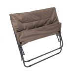 VESTIAMO CASA GIARDINO - Set da giardino 4 pezzi con Struttura in Acciaio Antracite, Tavolino con top in vetro e cuscini Tortora - immagine 6