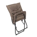VESTIAMO CASA GIARDINO - Set da giardino 4 pezzi con Struttura in Acciaio Antracite, Tavolino con top in vetro e cuscini Tortora - immagine 7