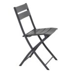VESTIAMO CASA GIARDINO - Sedia Pieghevole in Acciaio Grigia h81x52x46 cm - immagine 3