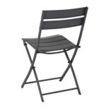 VESTIAMO CASA GIARDINO - Sedia Pieghevole in Acciaio Grigia h81x52x46 cm - immagine 4